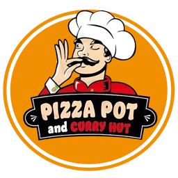 Pizza Pot & Curry Hut logo.